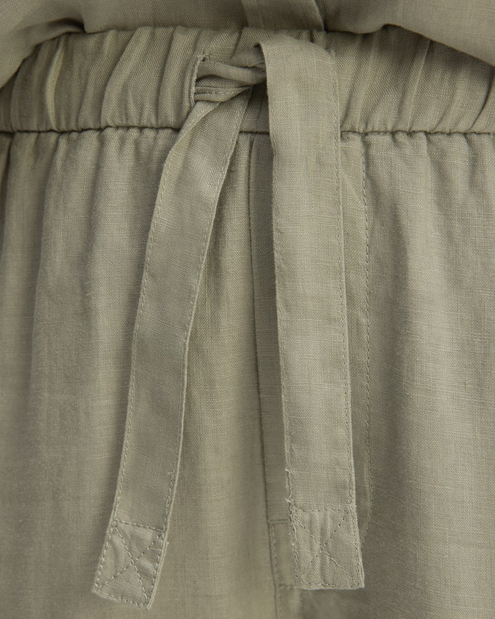 The Linen Pull-On Barrel Pant | Sage Green
