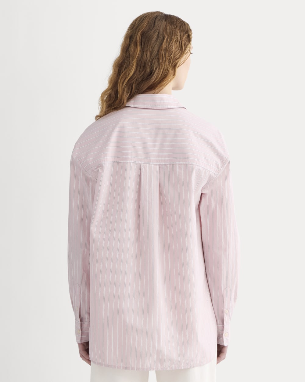 The Boyfriend Shirt in Ultrasoft Cotton | Pink / White