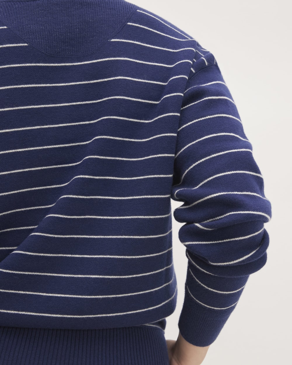 The Cotton-Merino Vintage Henley | Bright Navy / Canvas