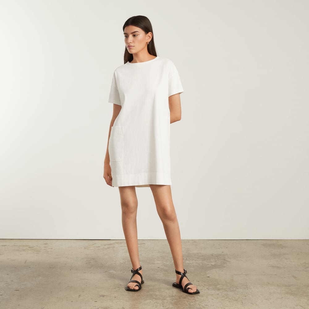 The Oversized Mariner Dress | White