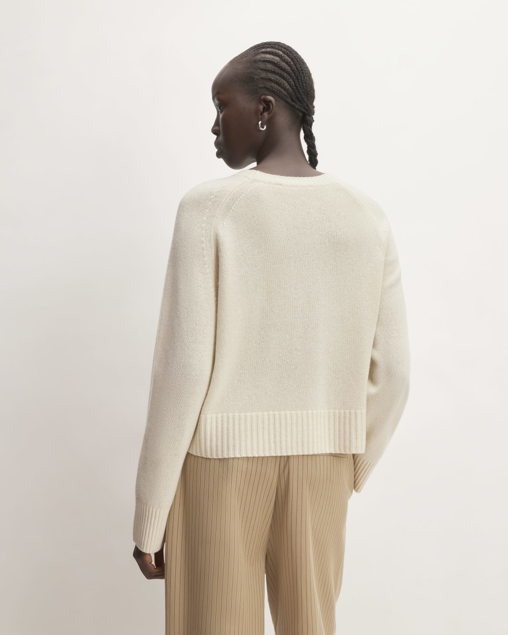 The Boxy Crew in Cashmere | Bone