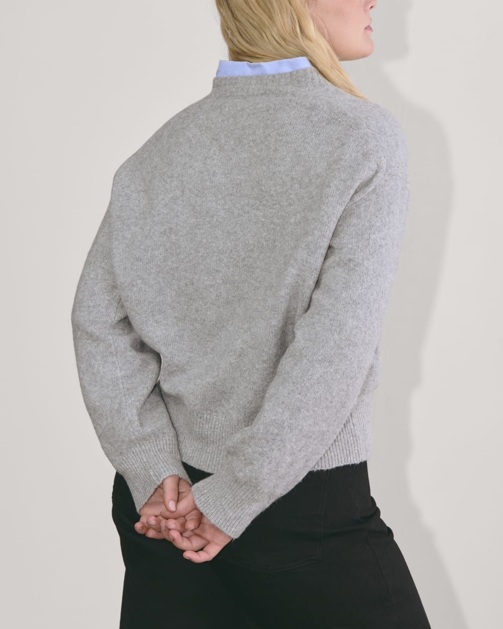 The Cocoon Crew in Plush Cotton | Heathered Grey