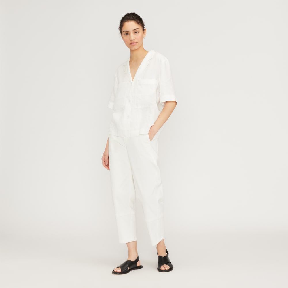 The Linen Workwear Shirt | White