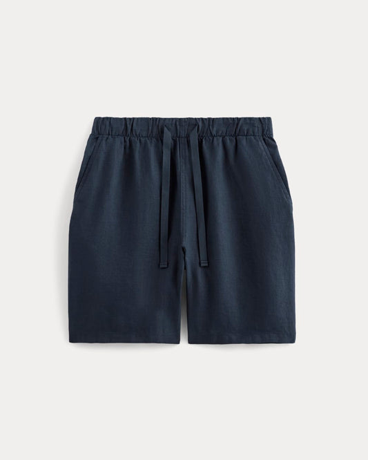 The Linen Easy Short | Navy