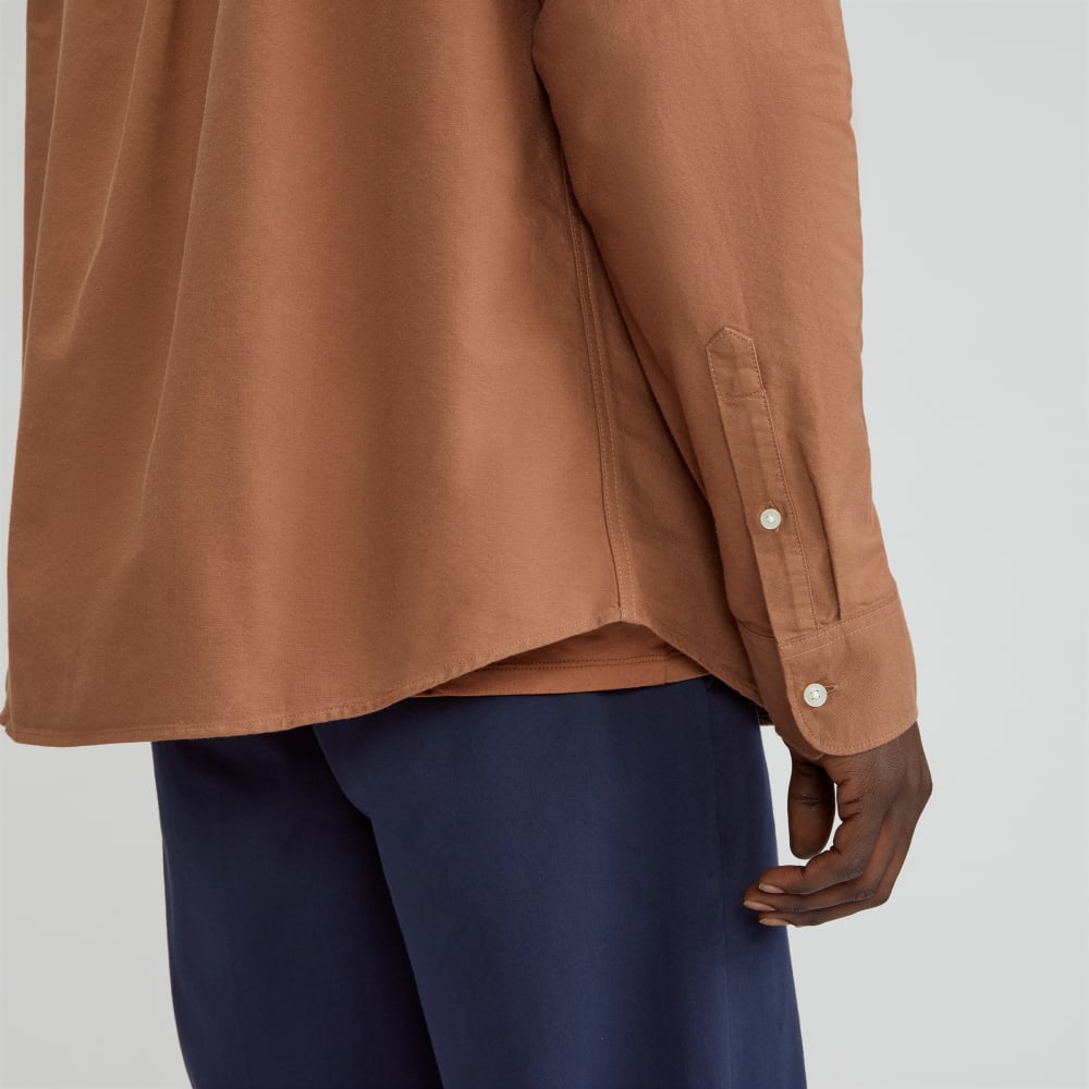 The Organic Oxford Relaxed Utility Shirt | Carob Brown