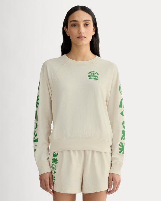 The Everlane x Parks Project Off-Duty Long-Sleeve Tee | Natural / Green