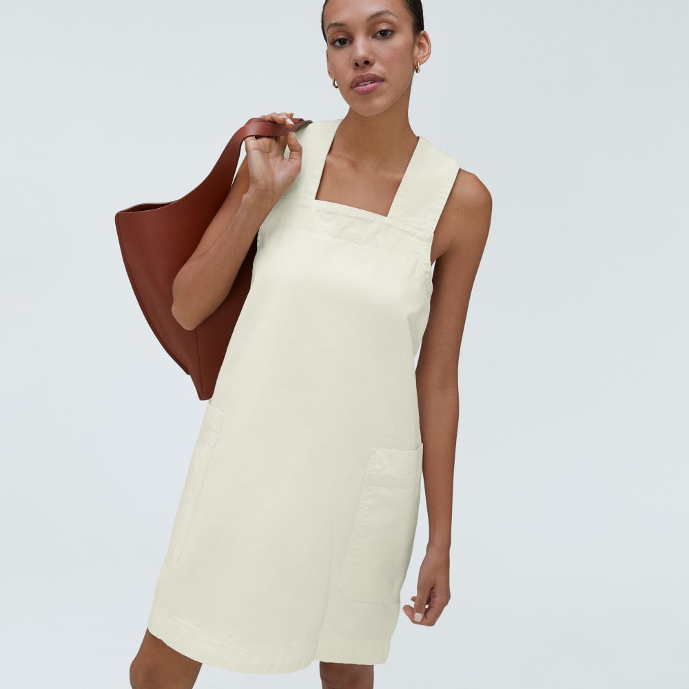 The Cross-Back Apron Mini Dress | Canvas