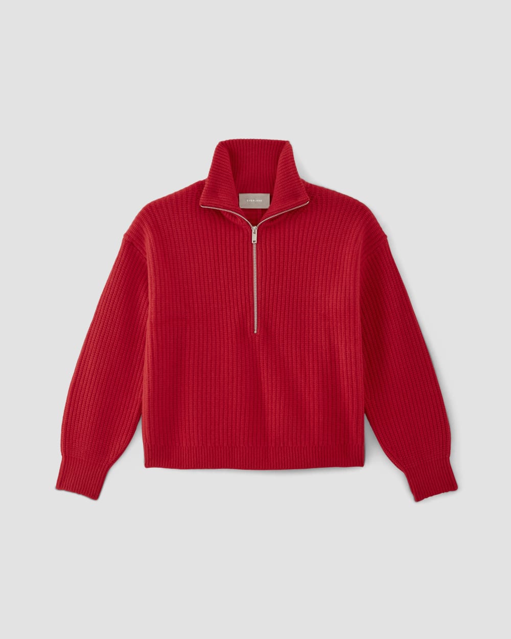 The Half-Zip Sweater in Luxe Merino | Classic Red
