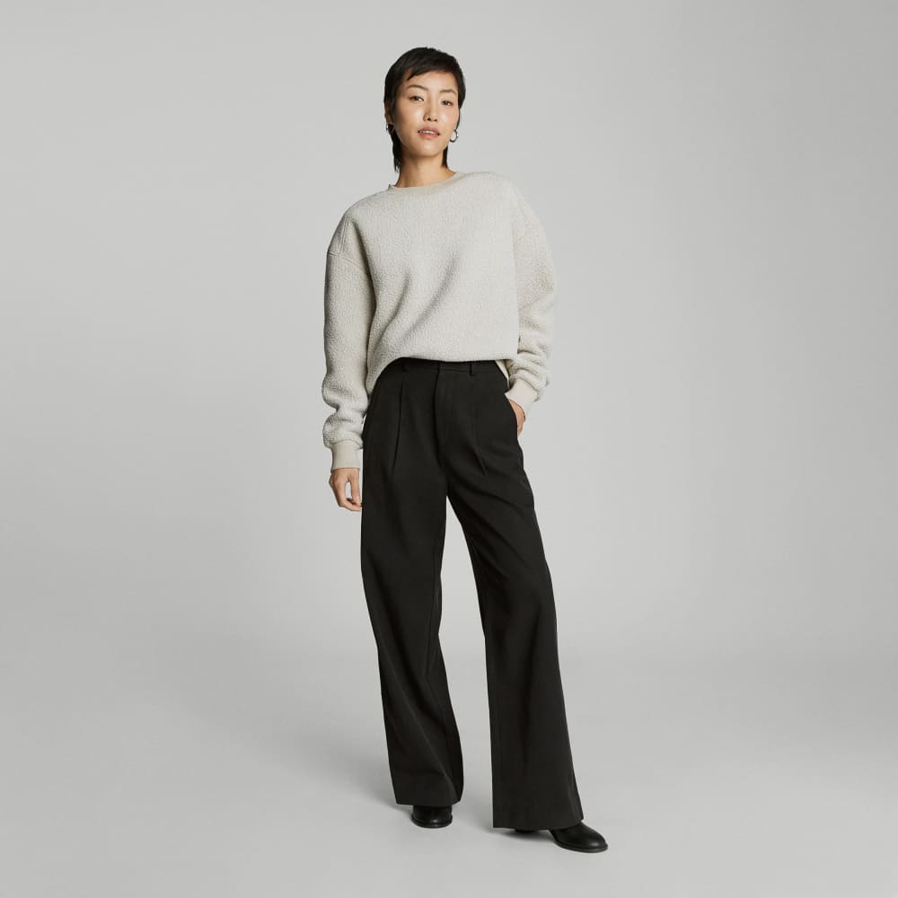 The ReNew Teddy Oversized Crew | Oat