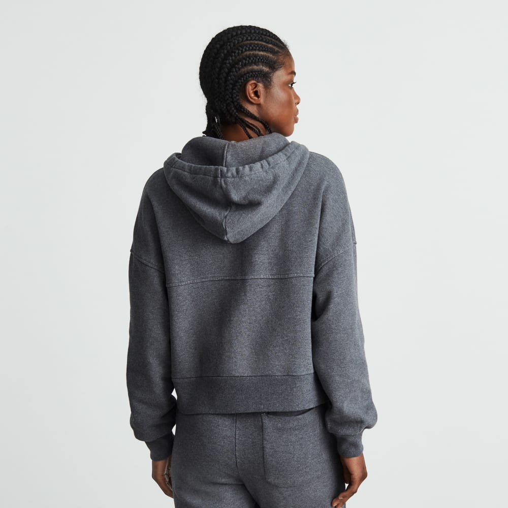 The Track Organic Cotton Hoodie | Dark Heather Grey