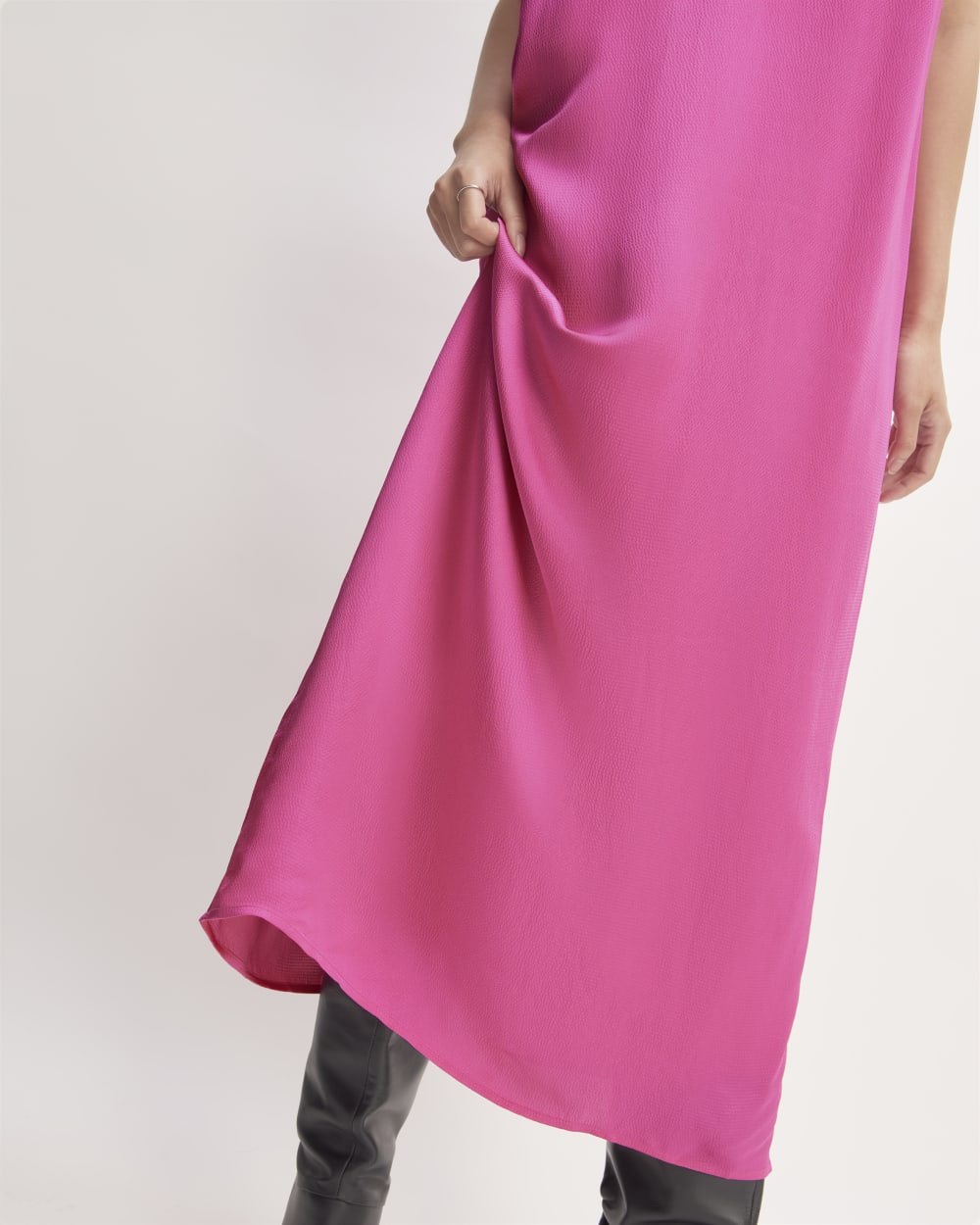 The Satin Racerback Slip Dress | Fuchsia Pink