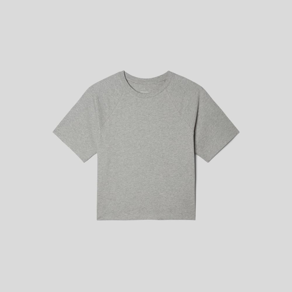 The Organic Cotton Raglan Tee |  Heathered Grey