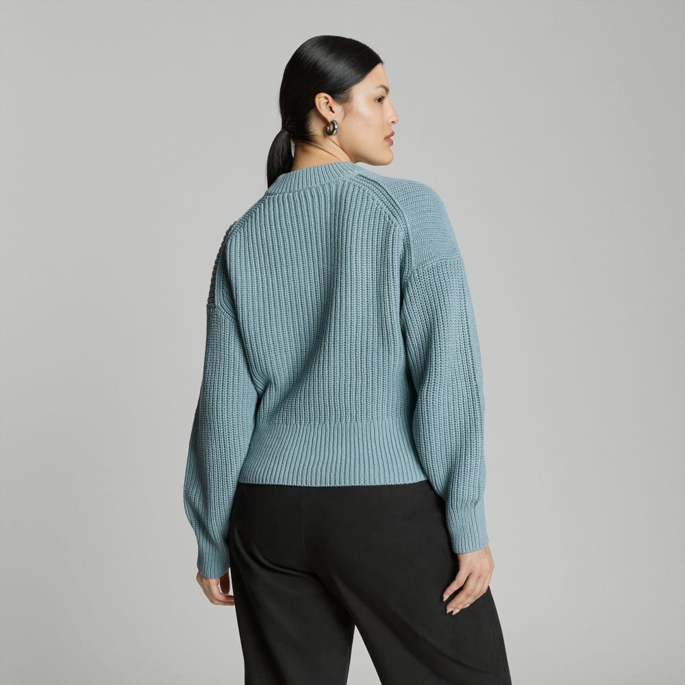 The Texture Cotton Crew | Blue Shadow