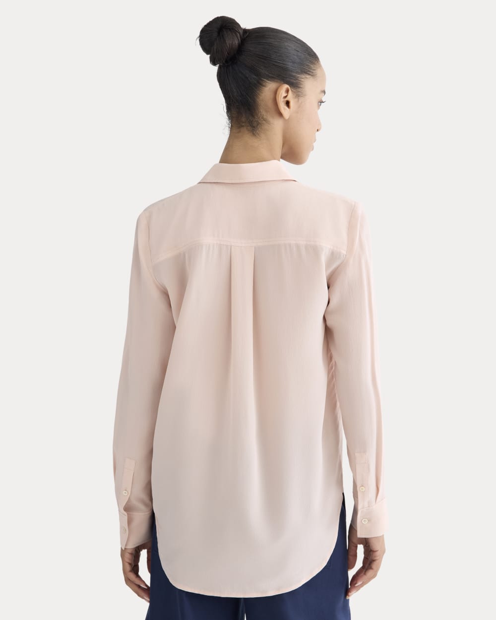 The Must-Have Shirt in Washable Silk | Soft Rose