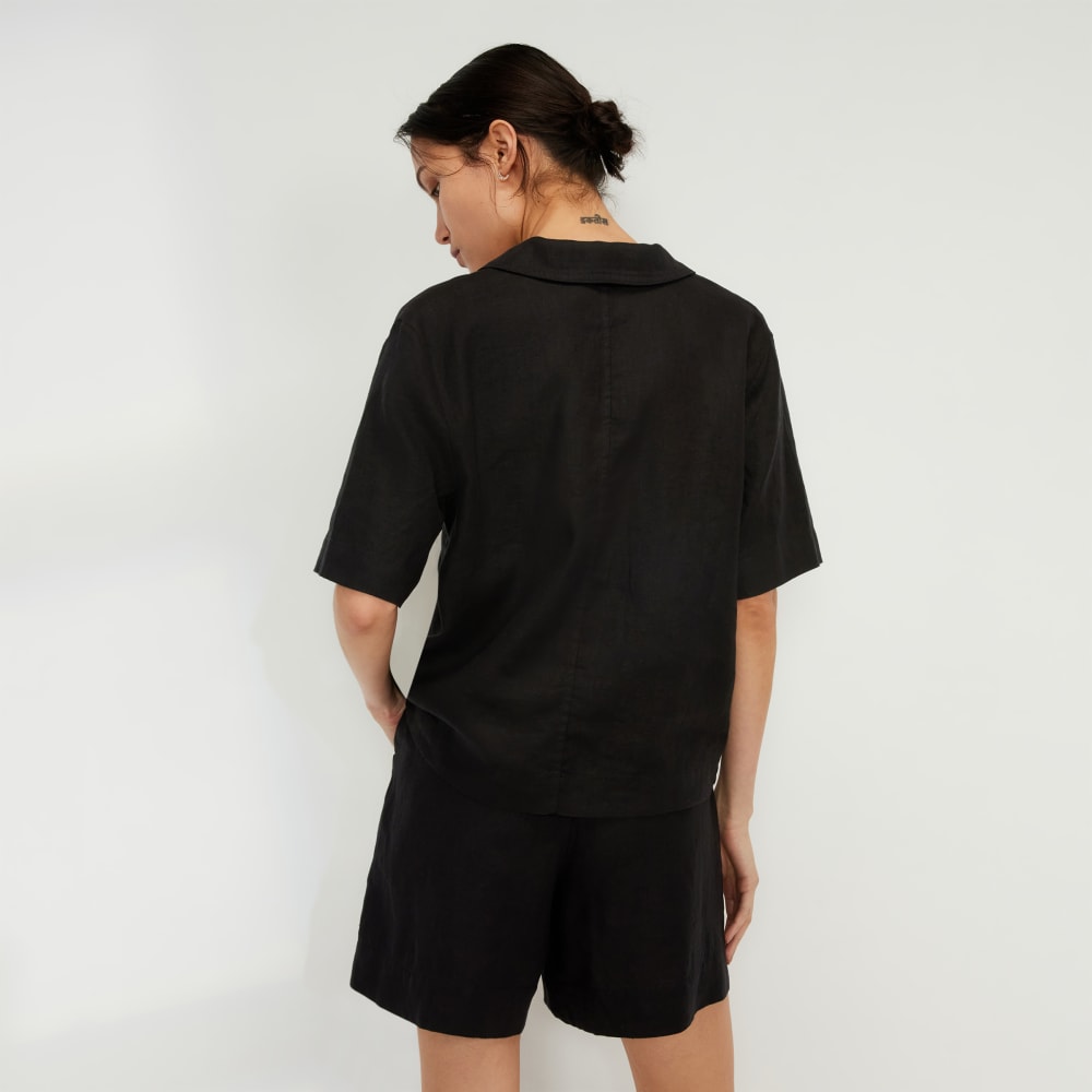 The Linen Workwear Shirt | Black
