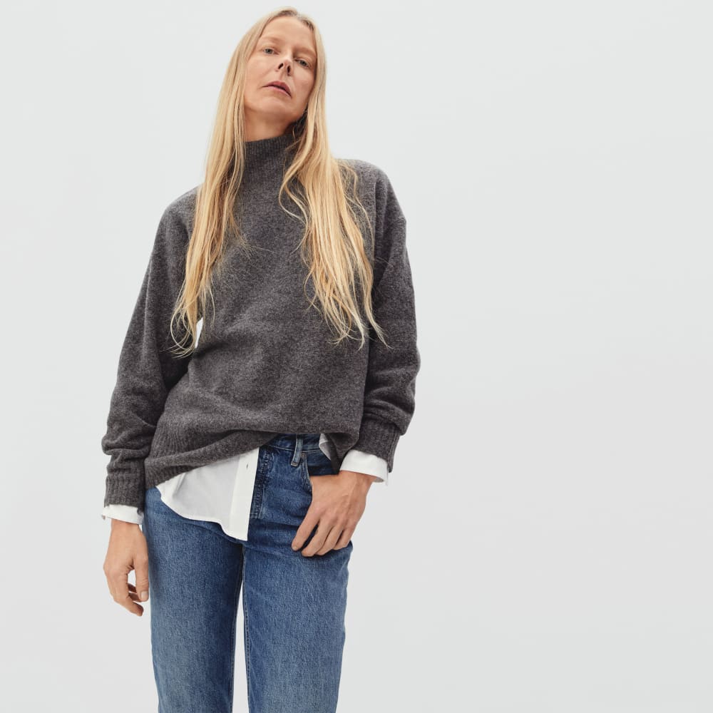 The Cozy-Stretch Pullover | Heathered Charcoal