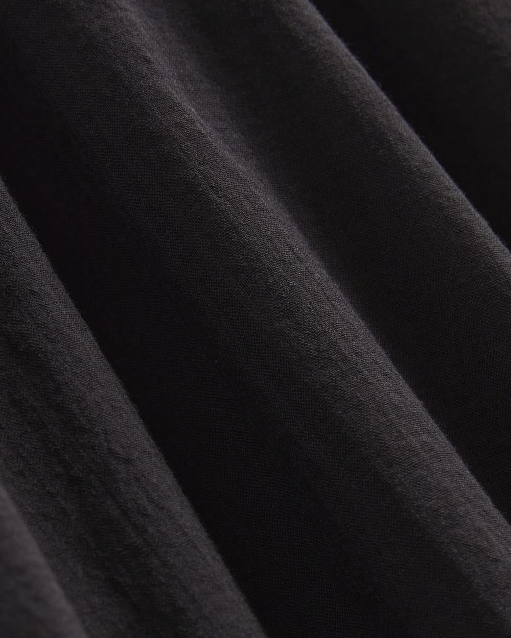 The Gauze Open-Back Dress | Black