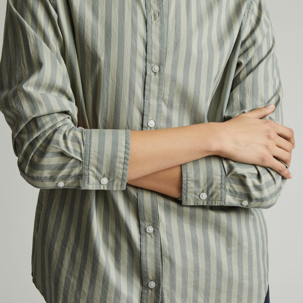 The Must-Have Shirt in Silky Cotton | Green Balsam / Seagrass