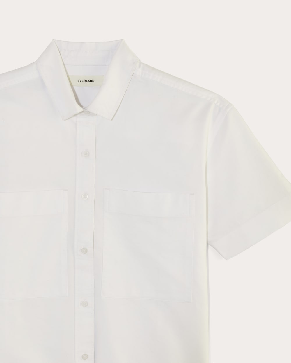 The Short-Sleeve Boxy Oxford | White