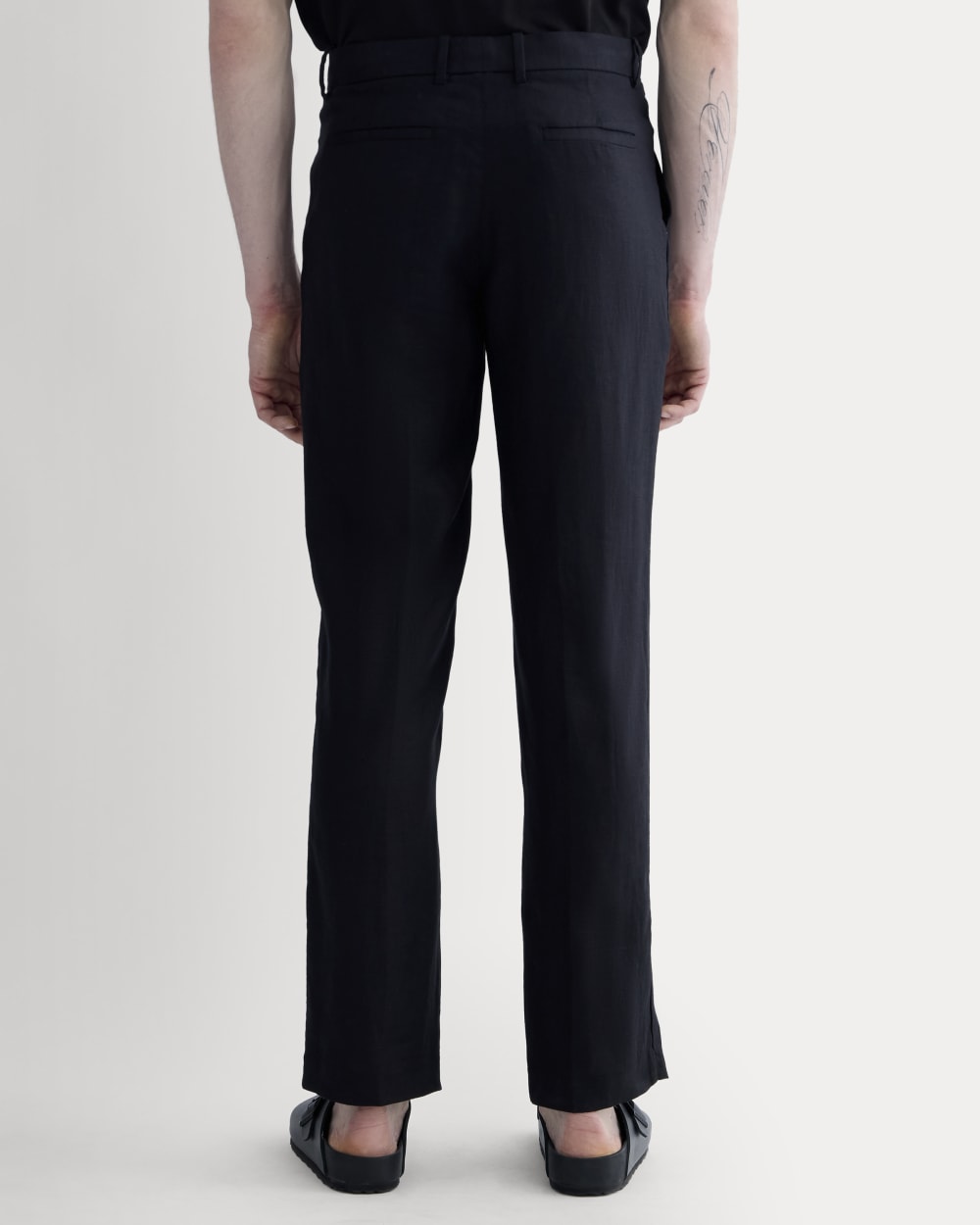 The Linen Trouser | Black