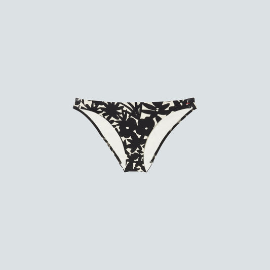The Bikini Bottom | Black / Canvas Floral