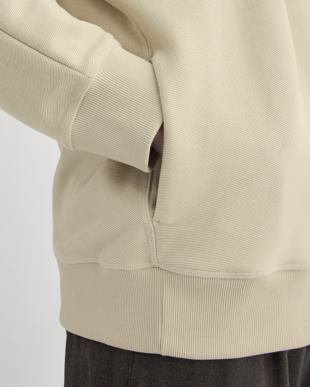 Twill Terry Jacquard Hoodie | Peyote