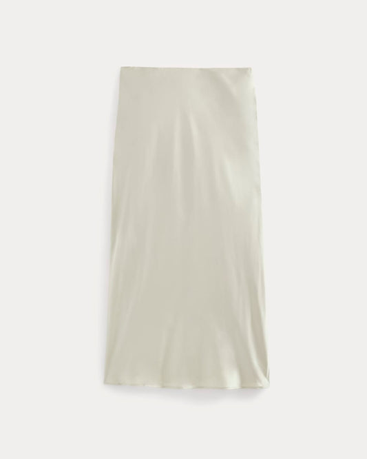 Slip Skirt in Silk Charmeuse | Peyote