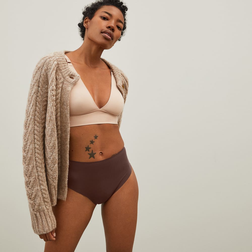 The Invisible High-Rise Thong | Dark Tan