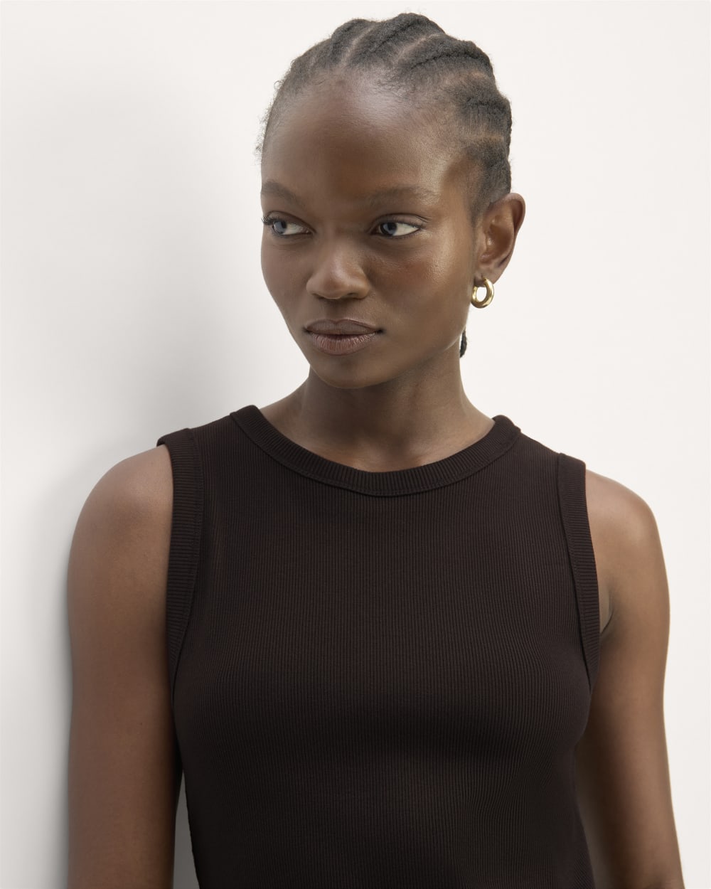 The Ribbed Mini Dress | Black