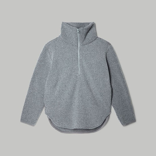 The ReNew Fleece Half-Zip | Heathered Coal