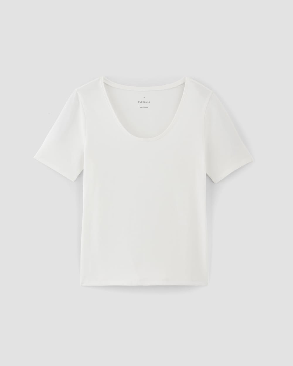 The Form Scoop-Neck Tee | White