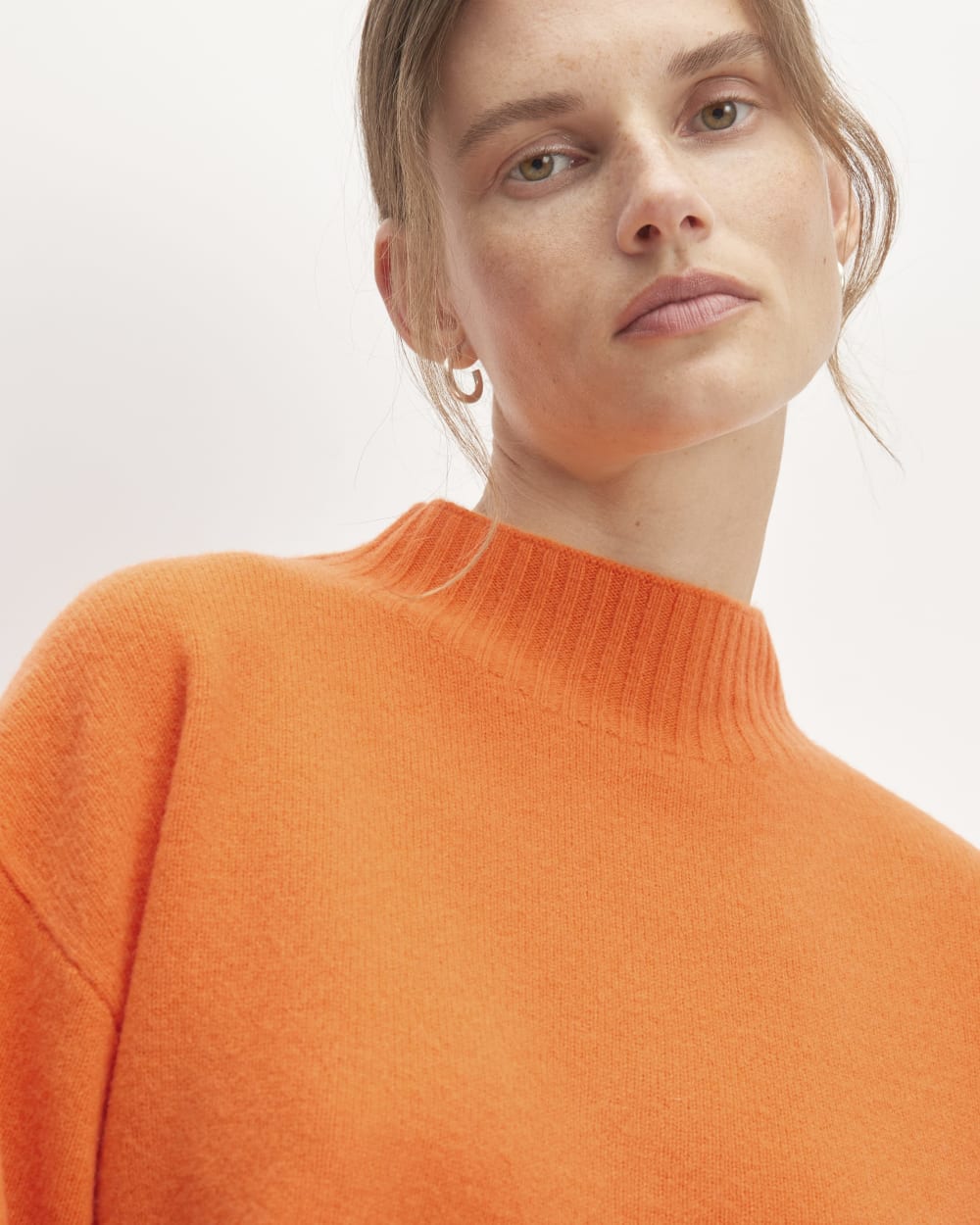 The Good Merino Wool Mockneck Sweater | Orange