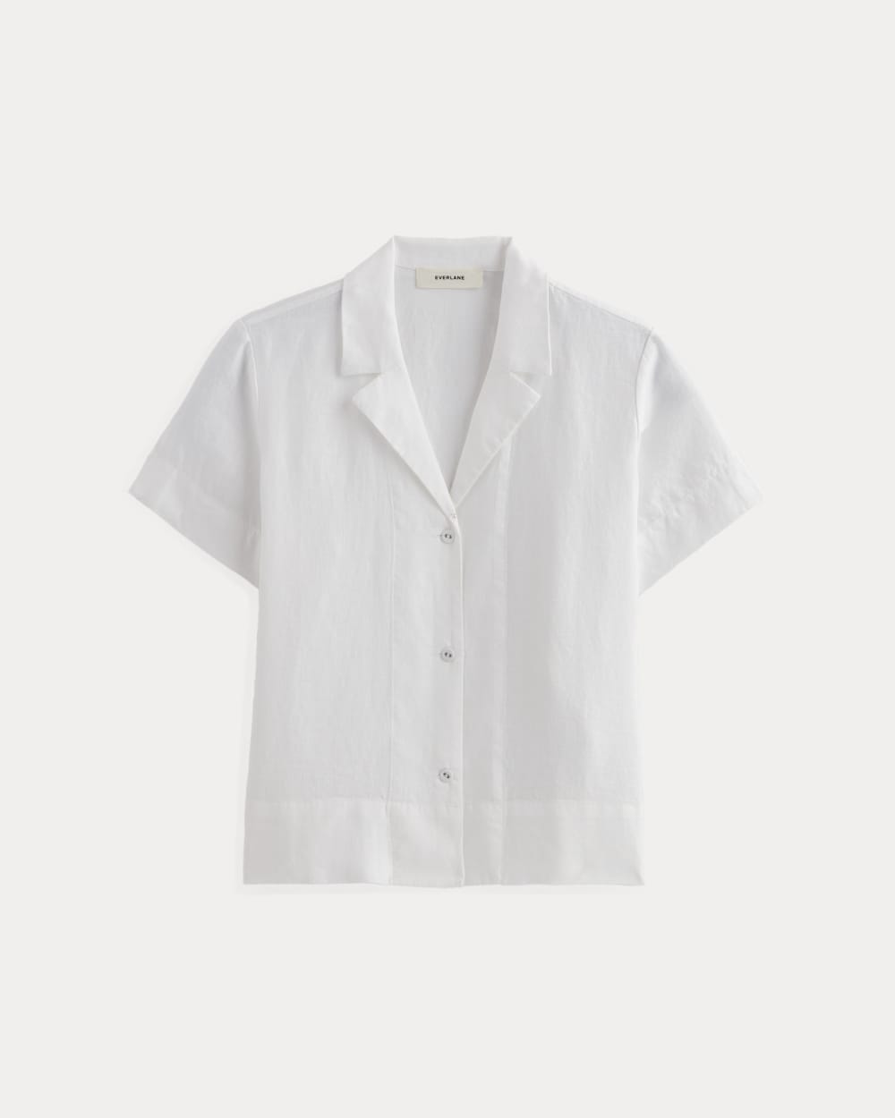 The Notch Shirt in Linen | White