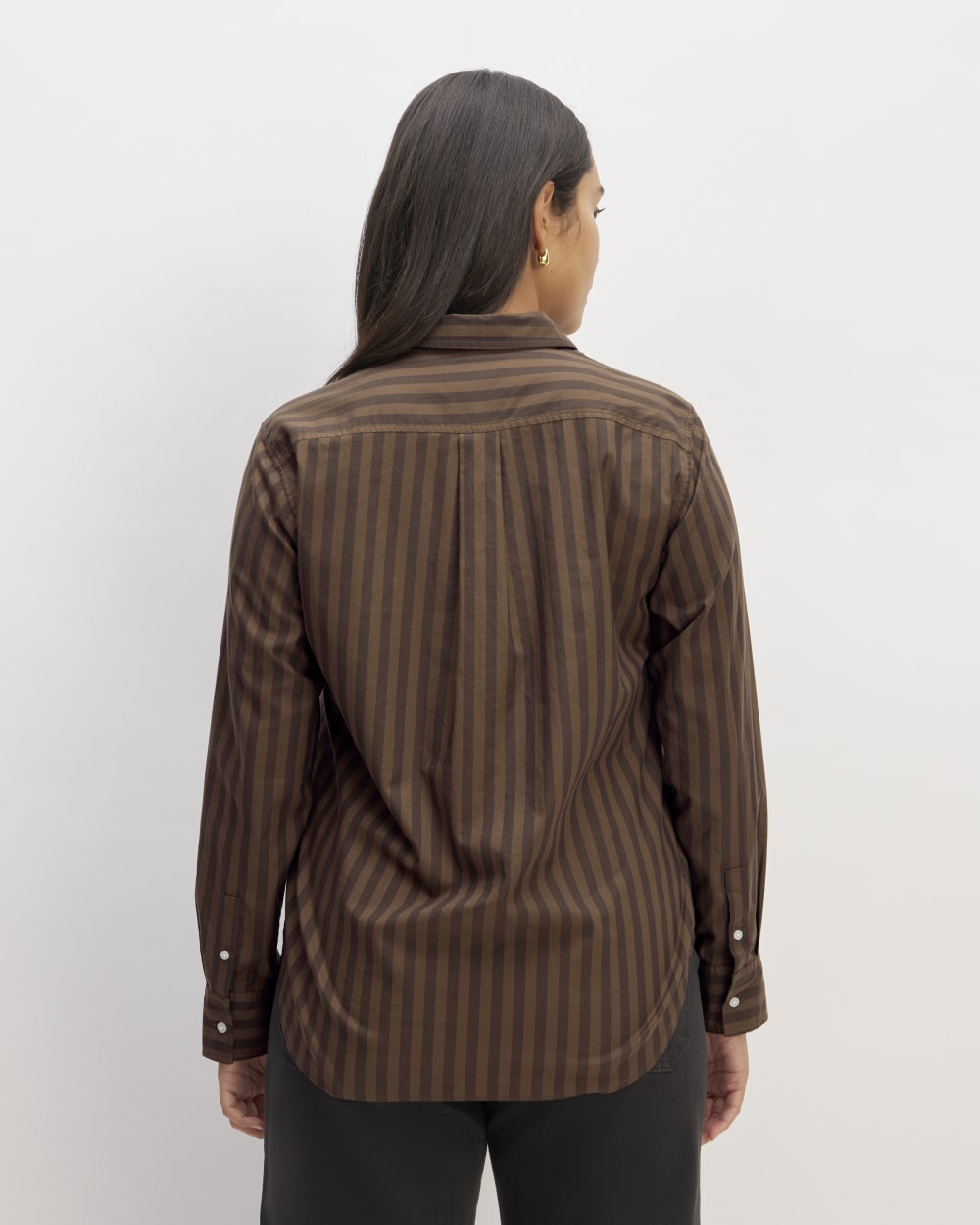 The Must-Have Shirt in Silky Cotton | Cocoa / Black