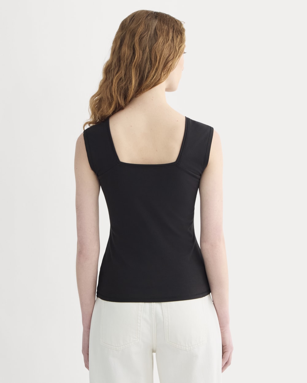 The Form Square-Neck Tank | Black