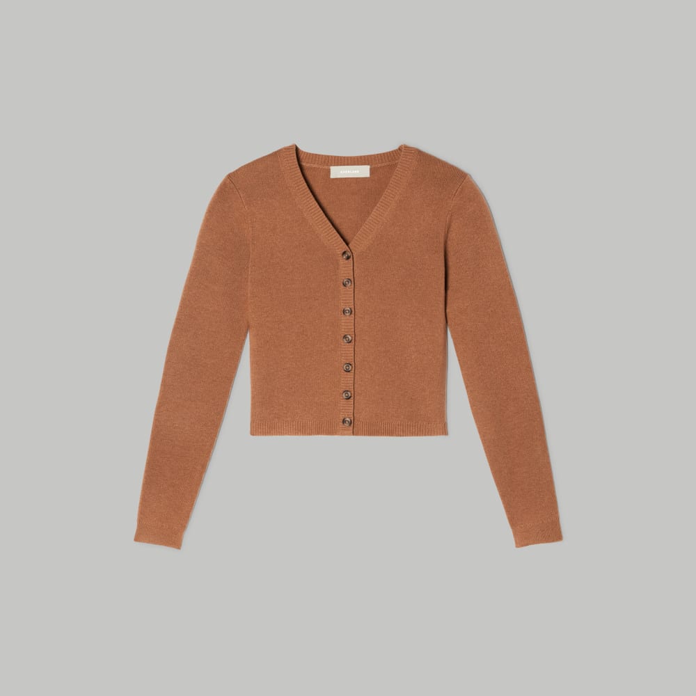 The Luxe Merino Cardigan | Tawny Brown