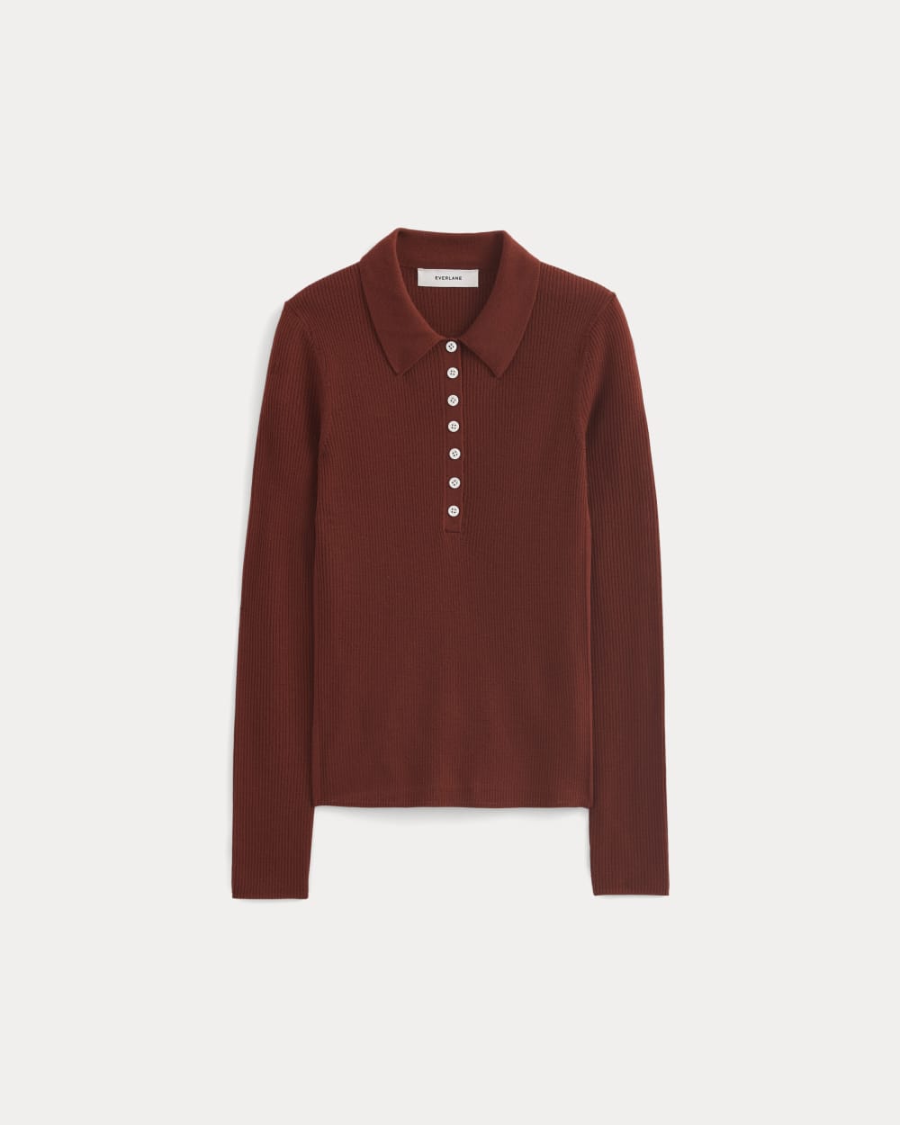 The Polo in Ultrasoft Merino | Merlot