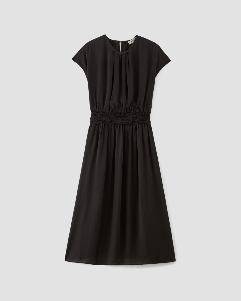 The Gathered Midi Dress | Black