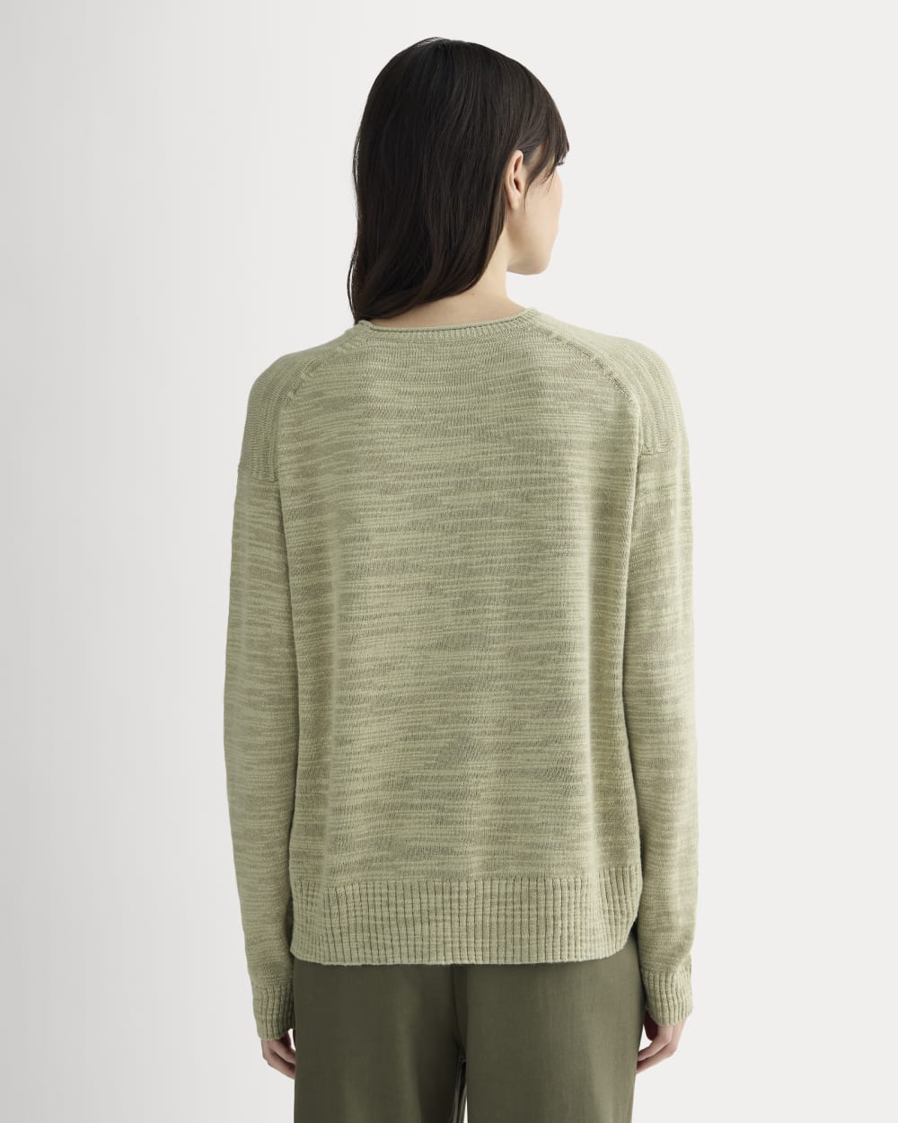 The Slouch Sweater in Cotton Linen | Eucalyptus