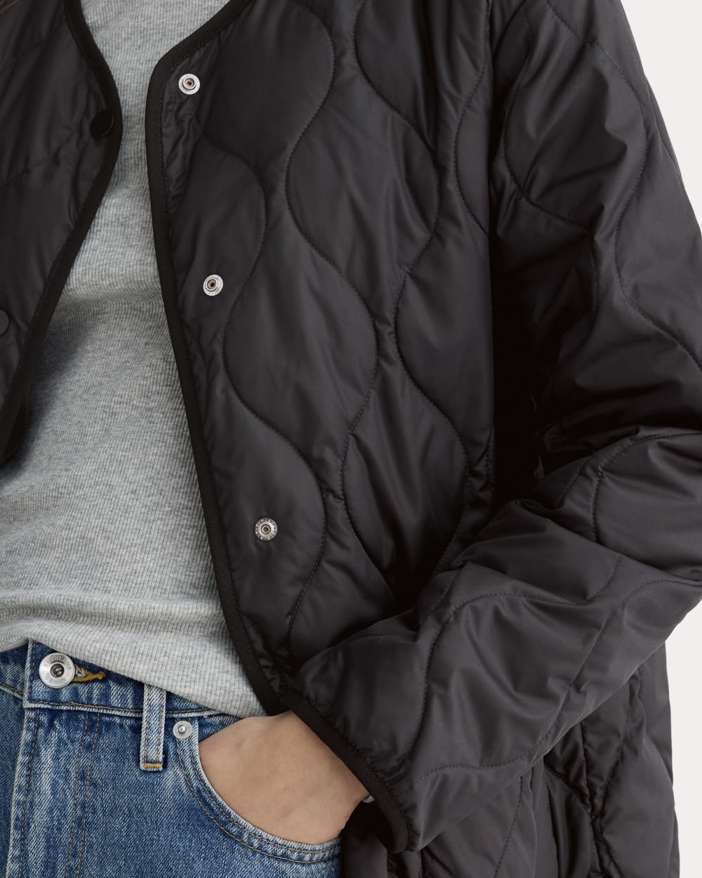 The Quilted Liner | Black