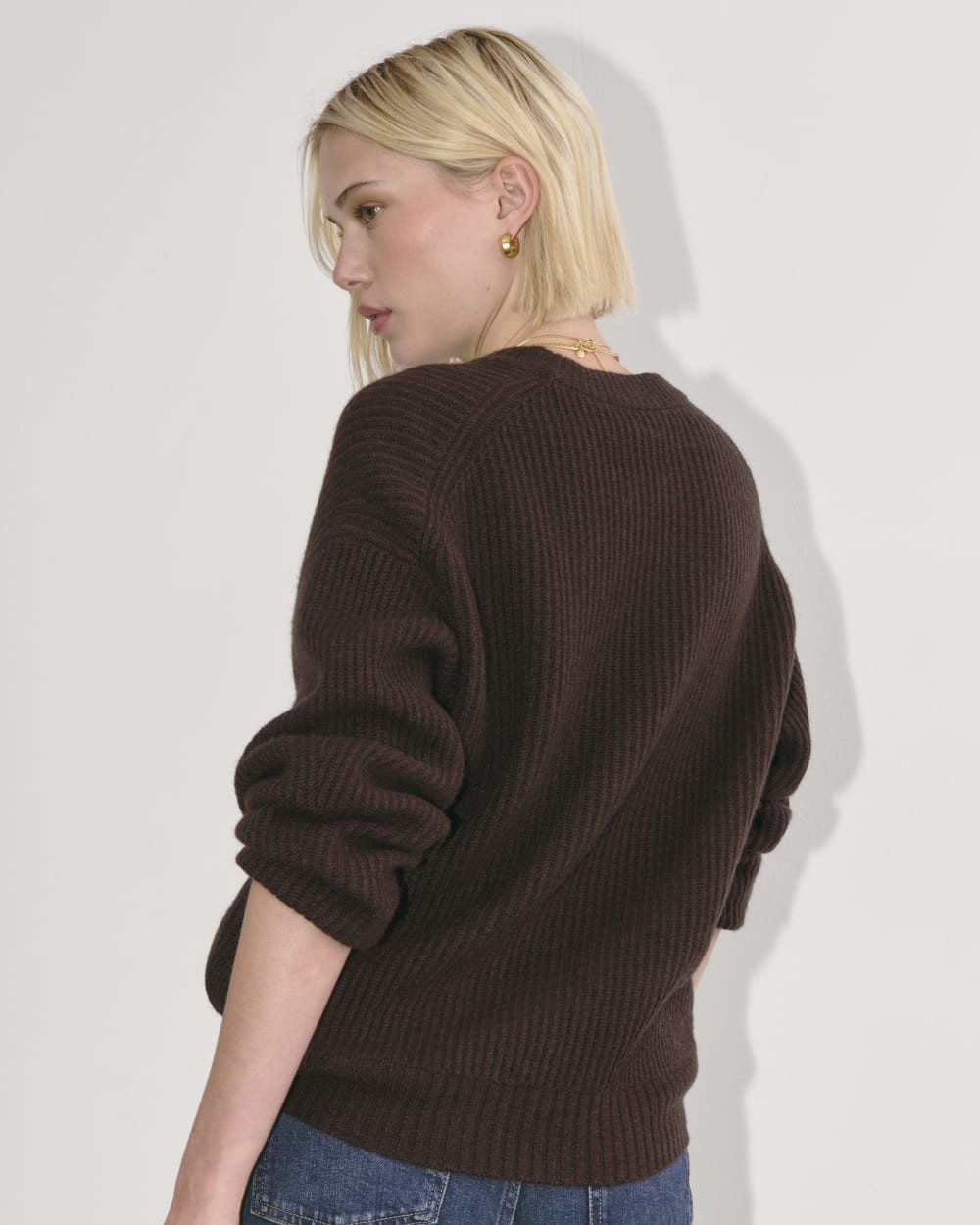 The Cocoon Crew in Wool Cashmere | Americano