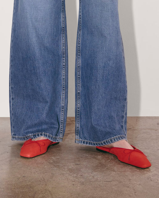 The Ballet Mule | Classic Red Suede