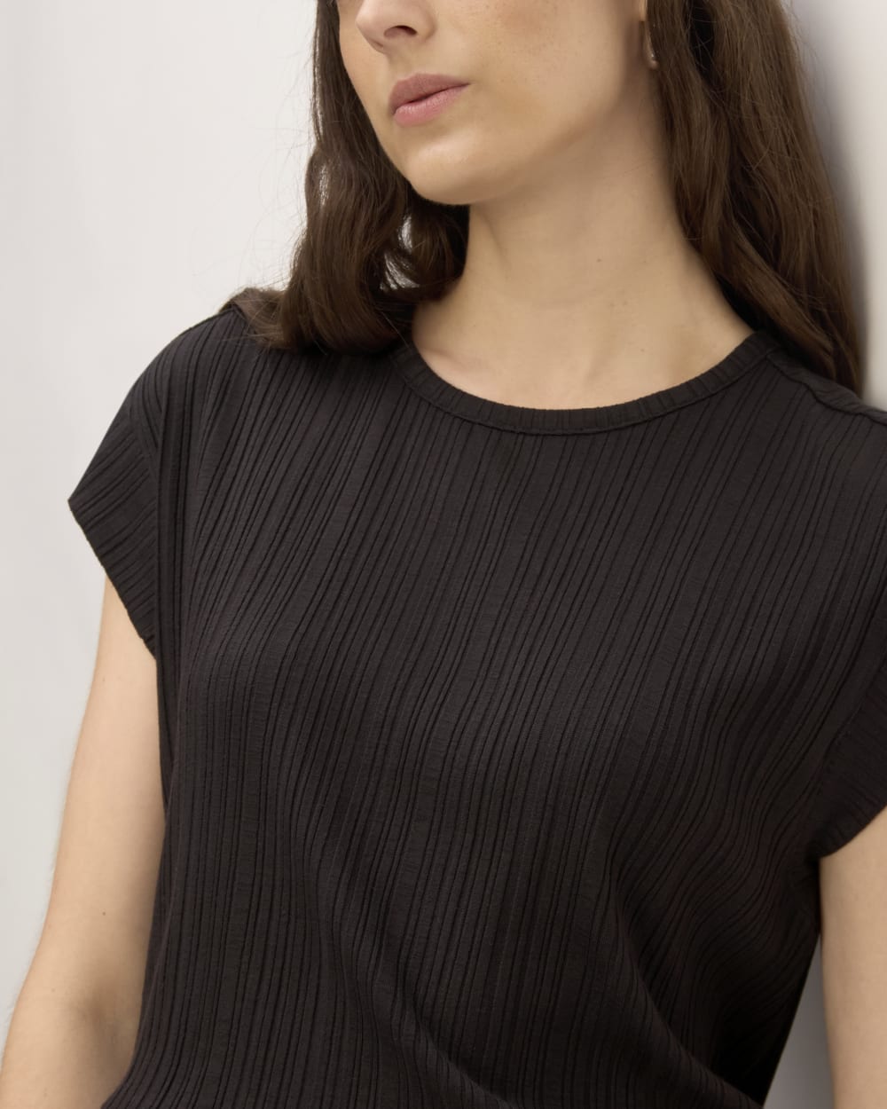 The Rib Muscle Tee | Black