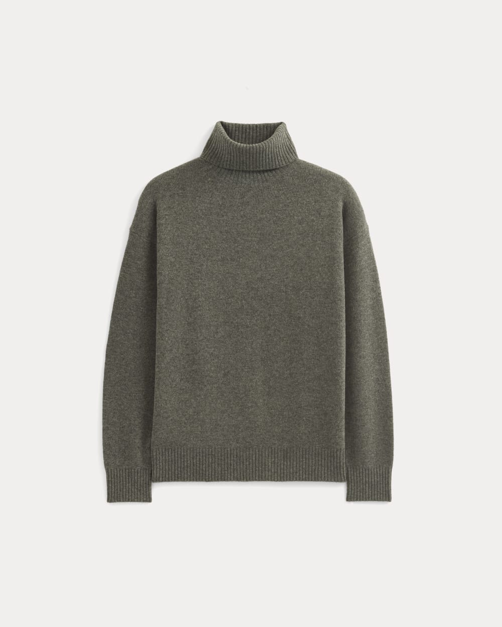 Luxe Merino Relaxed Turtleneck | Heathered Charcoal