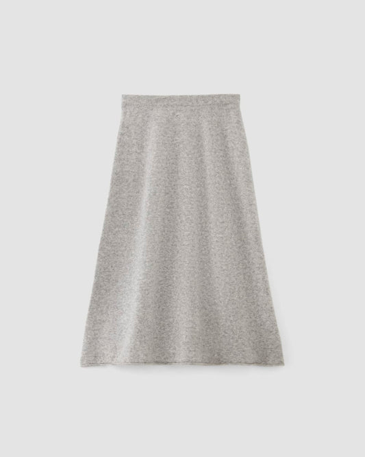 The Cozy-Stretch Skirt | Heathered Grey
