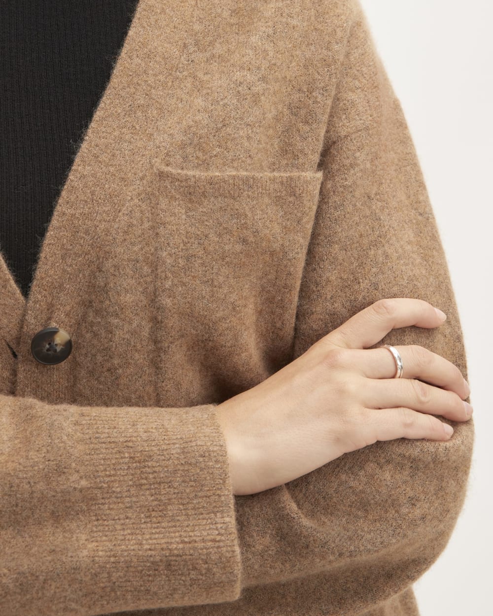 The Cozy-Stretch Relaxed Cardigan | Heathered Toasted Coconut