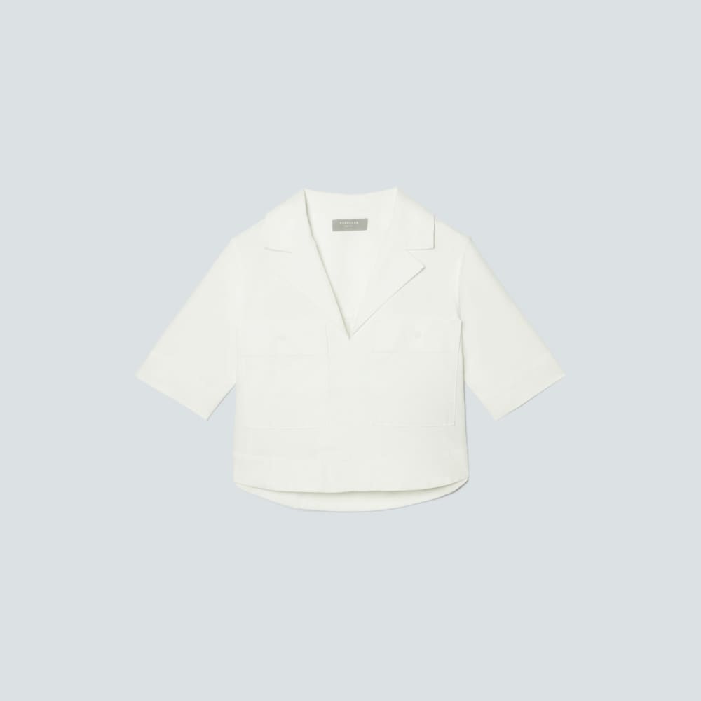 The Oxford Popover | White