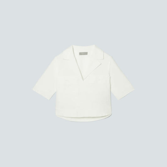 The Oxford Popover | White