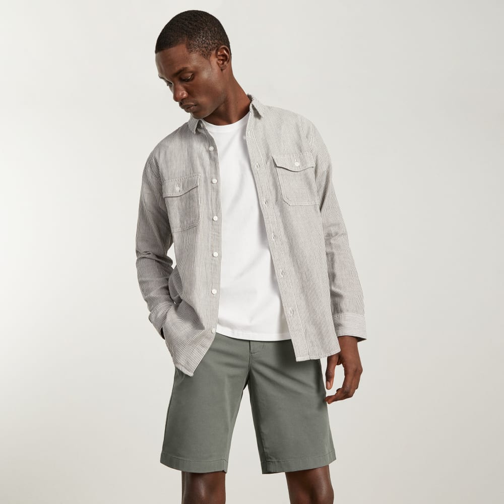 The 9 Slim-Fit Performance Chino Short | Pewter Green
