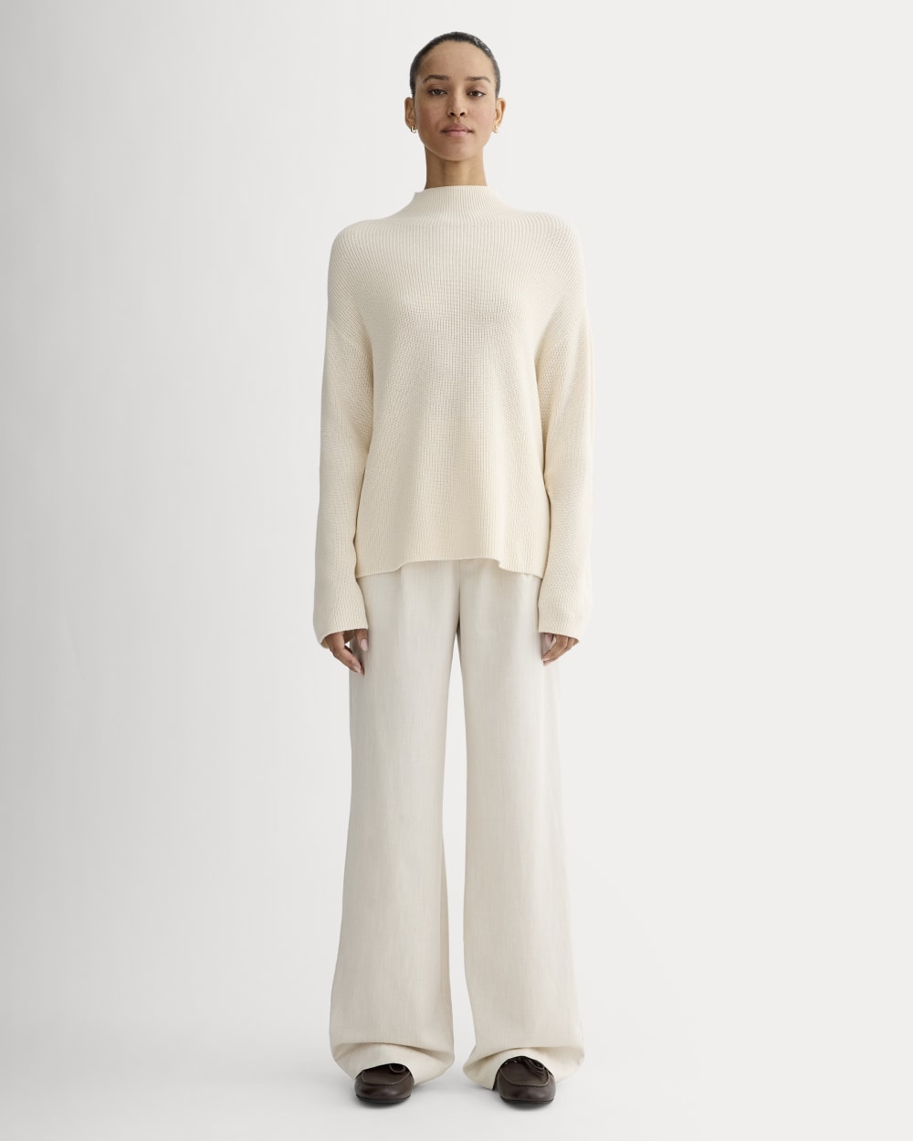 The Slouchy Funnel Neck in Everyday Cotton | Canvas